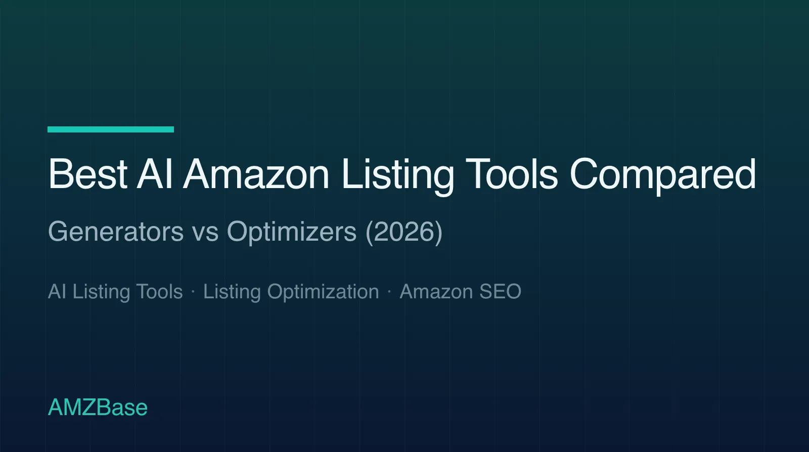 Best AI Amazon Listing Tools Compared title card