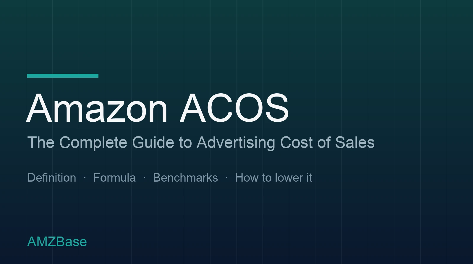 Amazon ACOS formula, benchmarks, and how to lower it