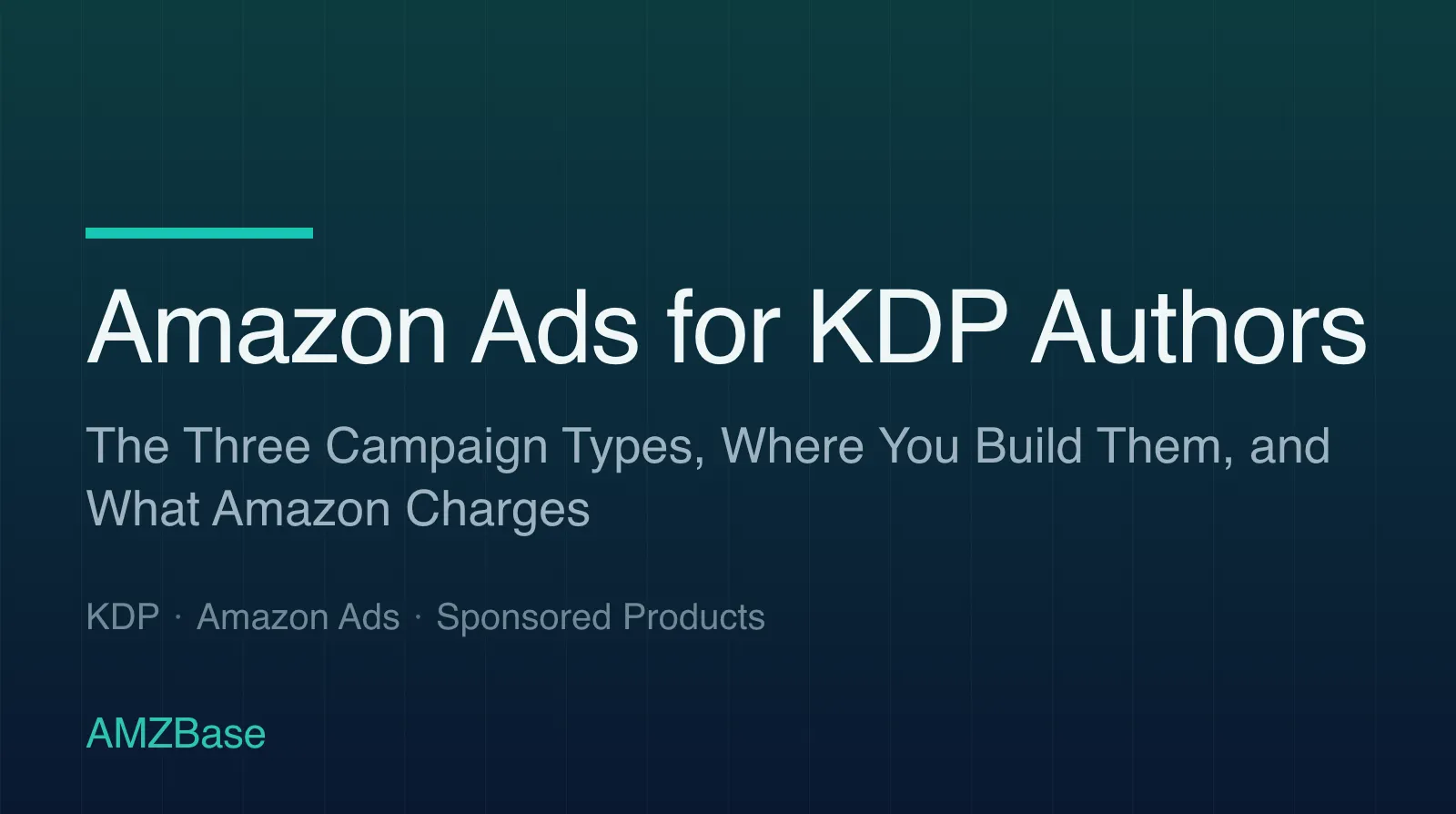 Amazon Ads for KDP Authors title card