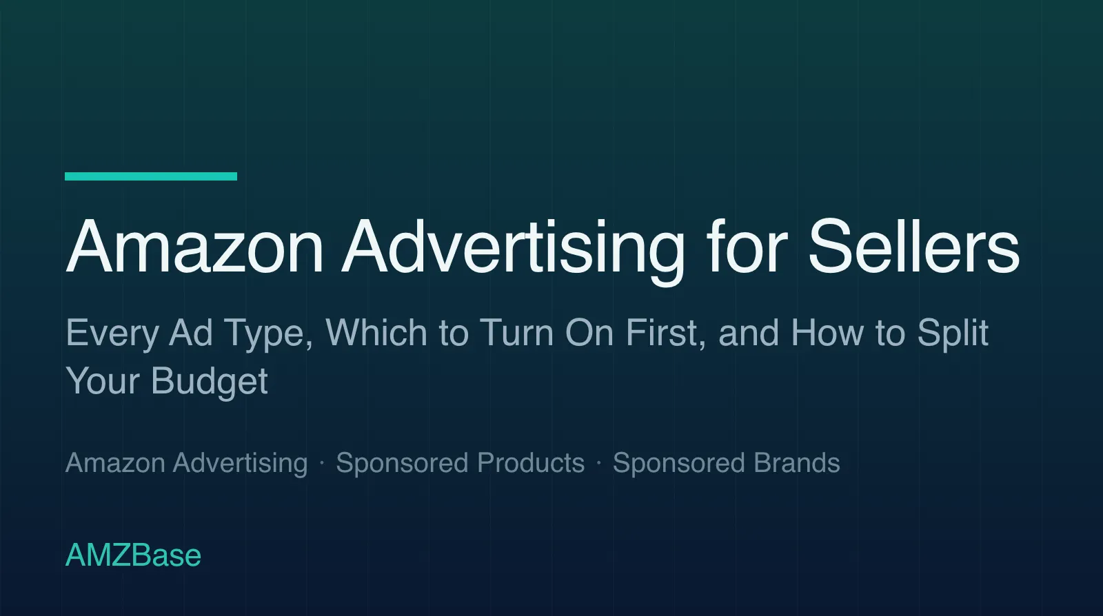 Amazon Advertising for Sellers title card