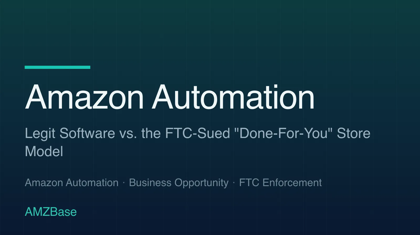 Amazon Automation title card