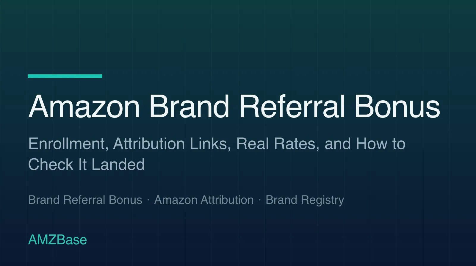 Amazon Brand Referral Bonus title card