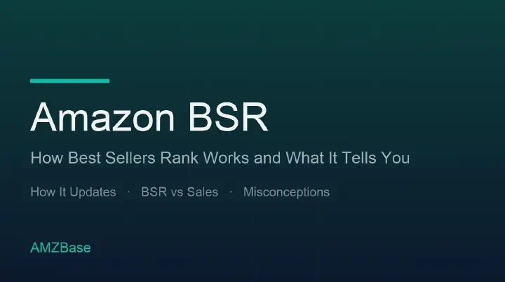 Amazon Best Sellers Rank badge and sales rank on a product detail page