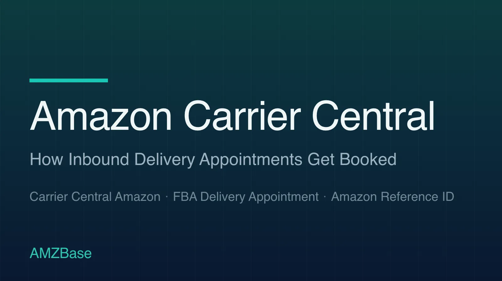 Amazon Carrier Central title card