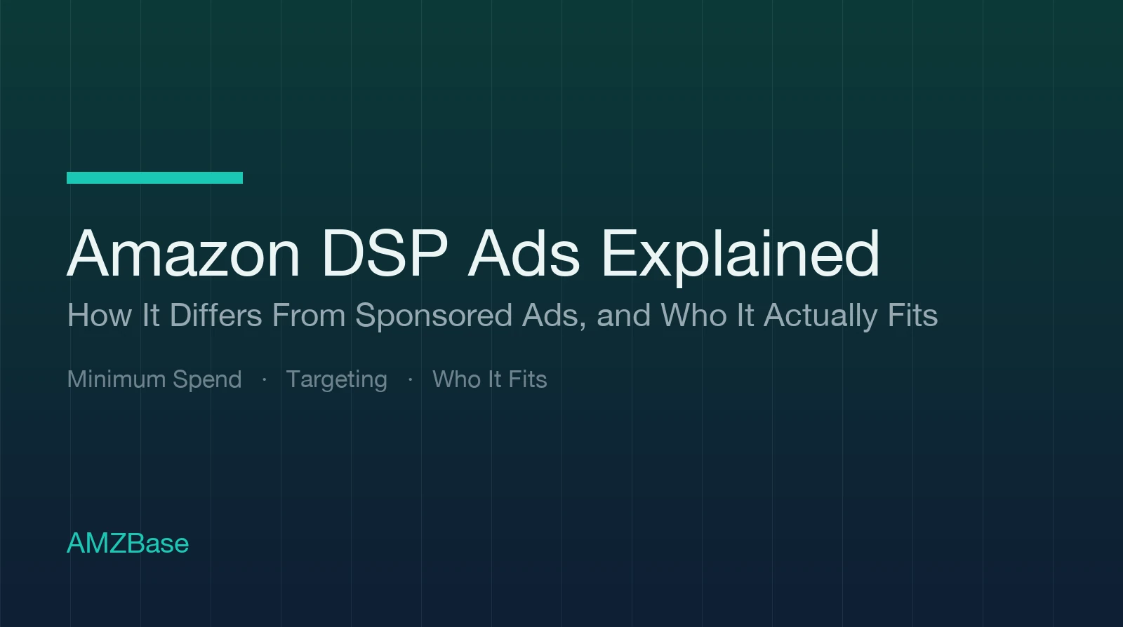 Title card with the text Amazon DSP Ads Explained