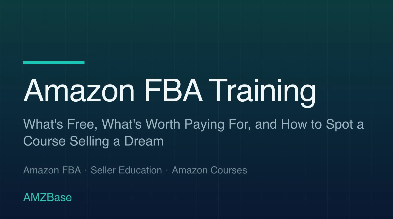 Amazon FBA Training title card