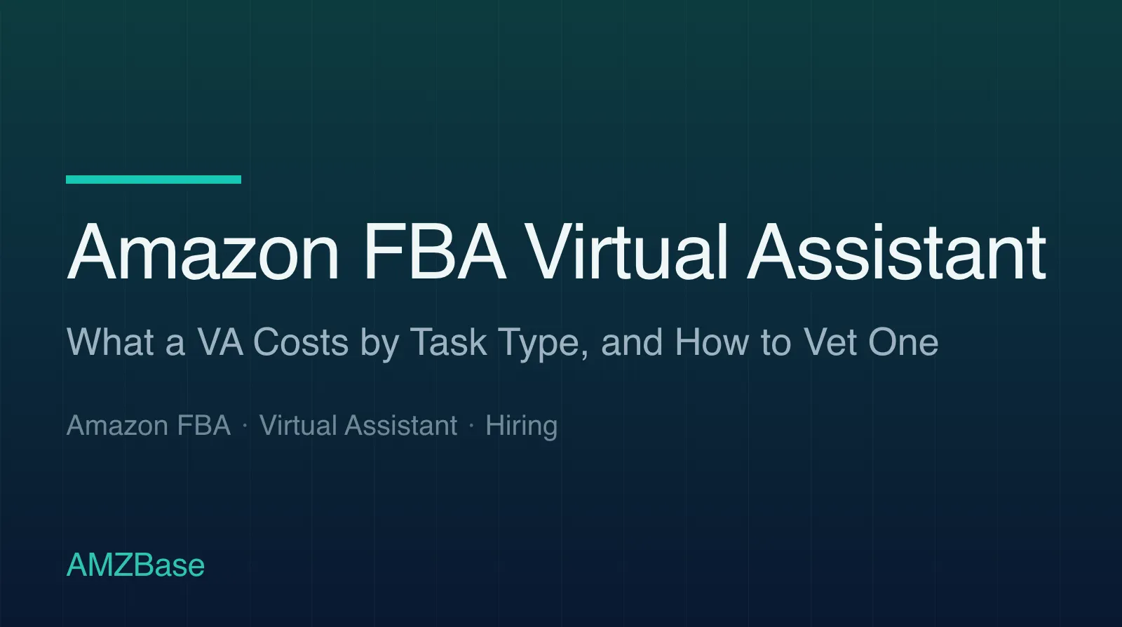 Amazon FBA Virtual Assistant title card