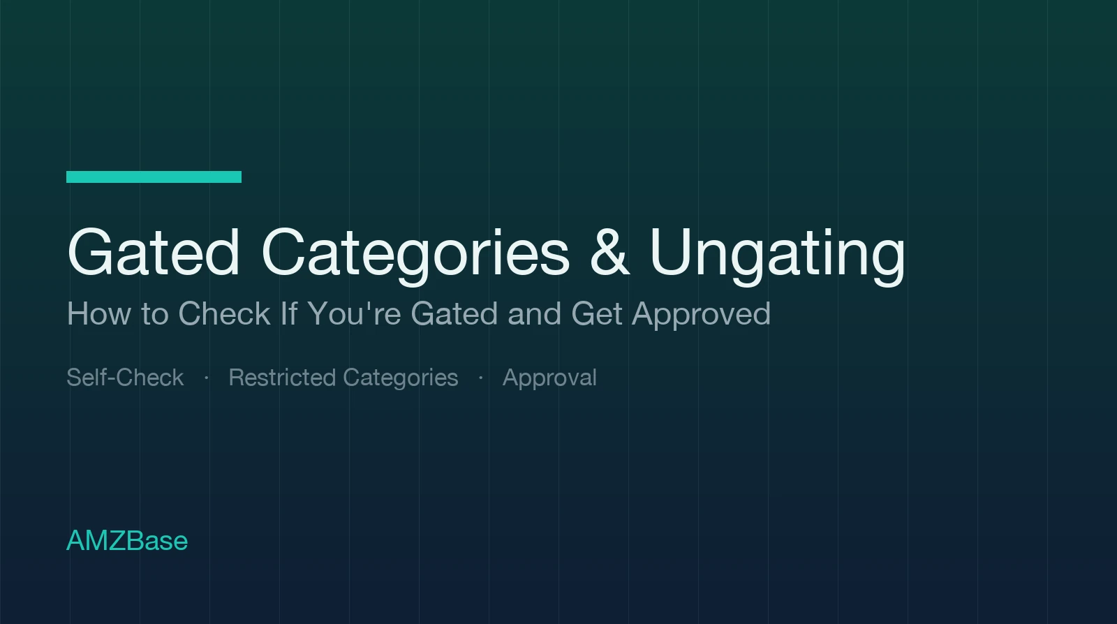 Title card for the Amazon gated categories and ungating guide
