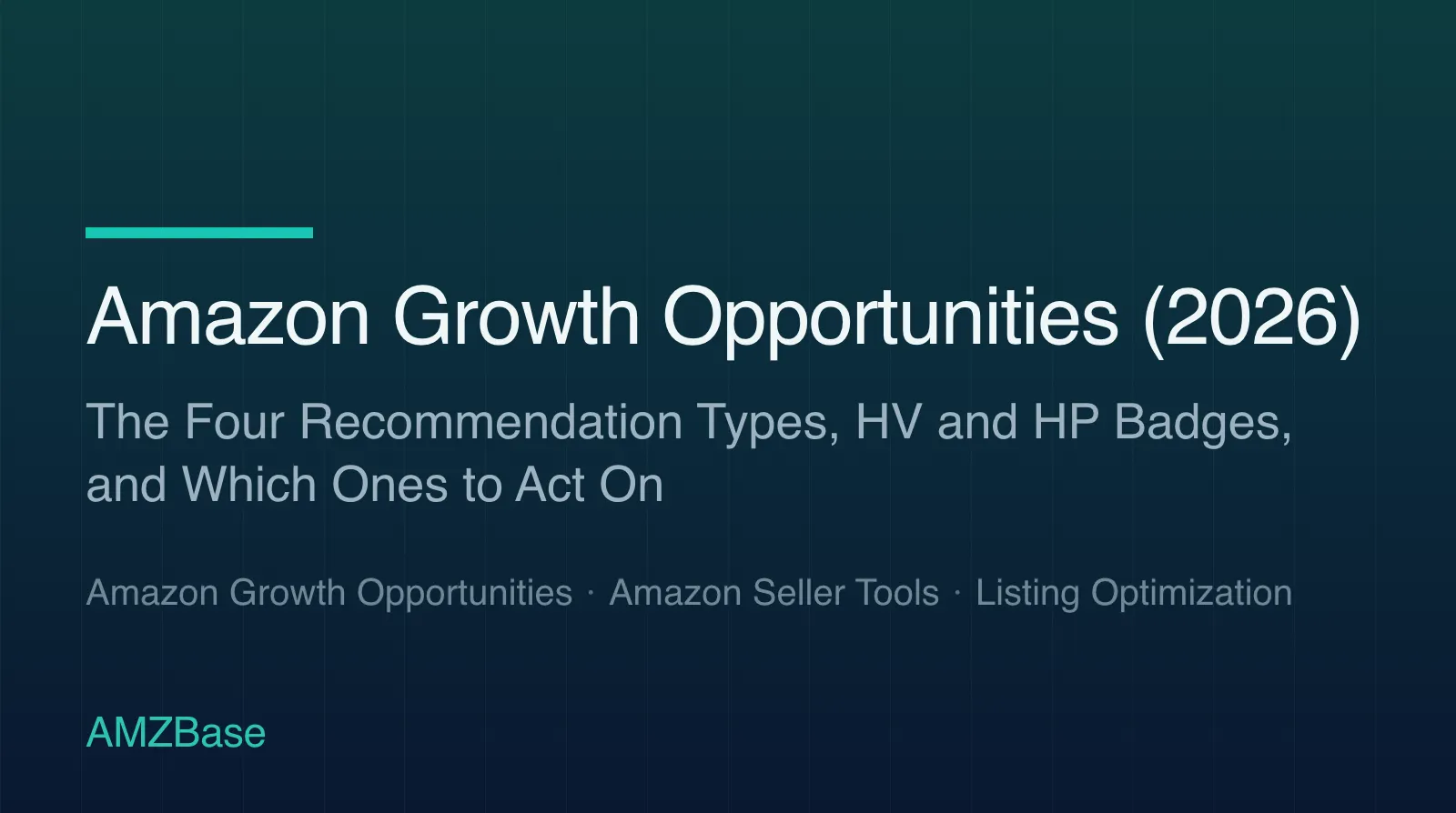 Amazon Growth Opportunities (2026) title card