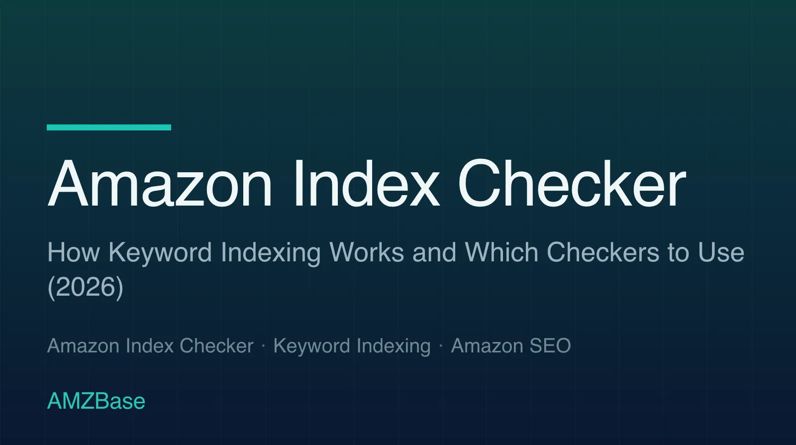 Amazon Index Checker title card