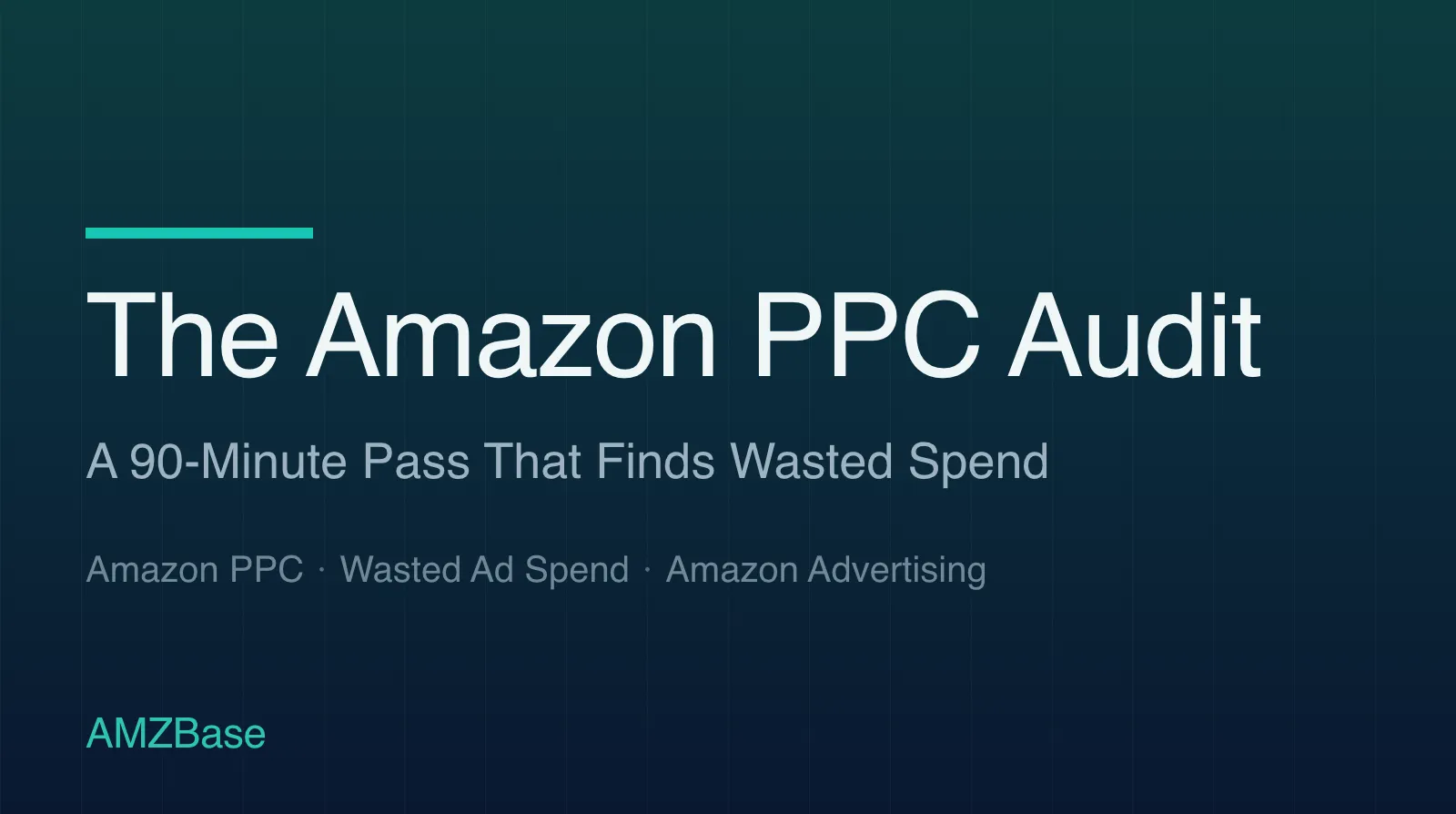 The Amazon PPC Audit title card