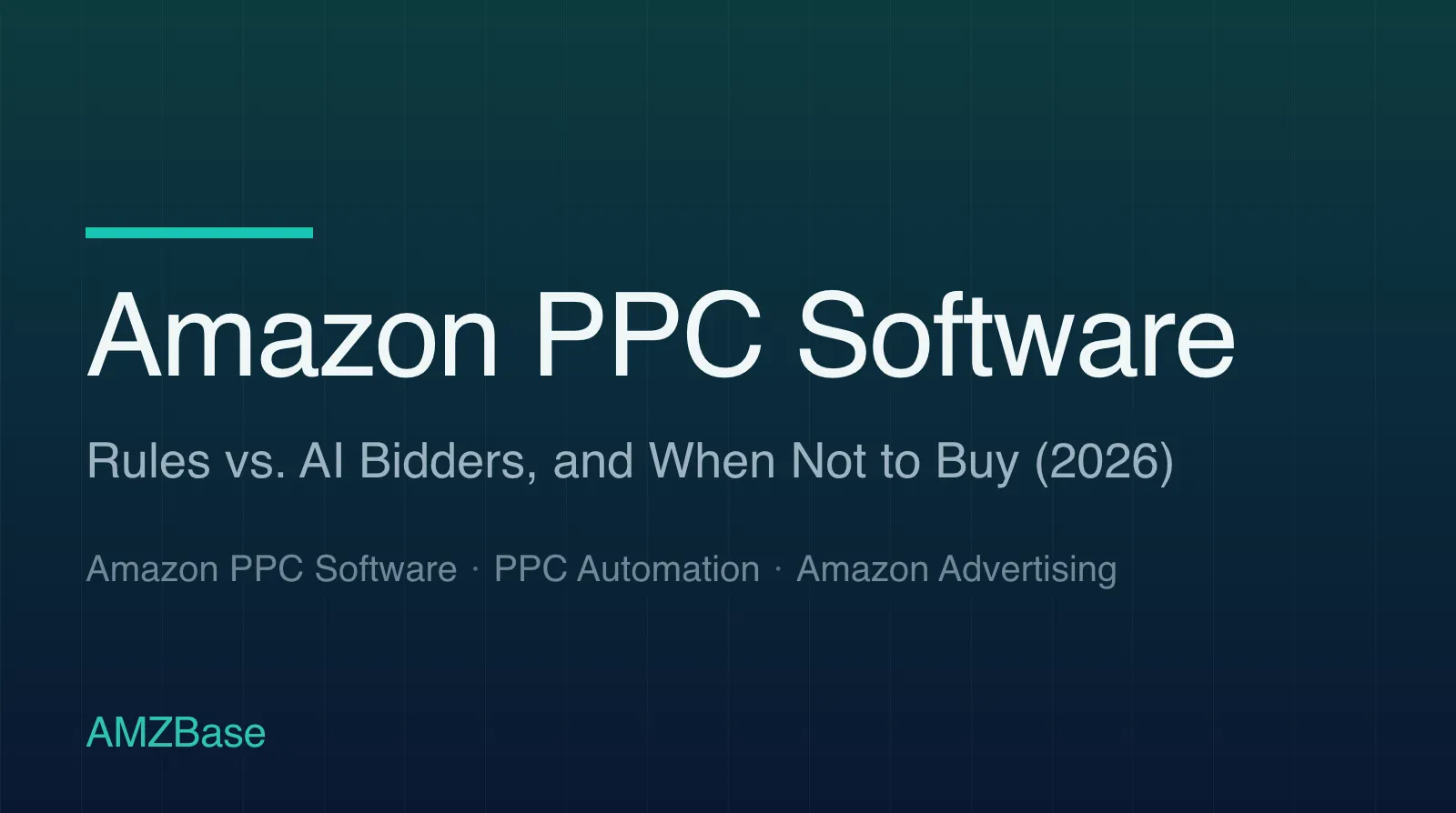 Amazon PPC Software title card