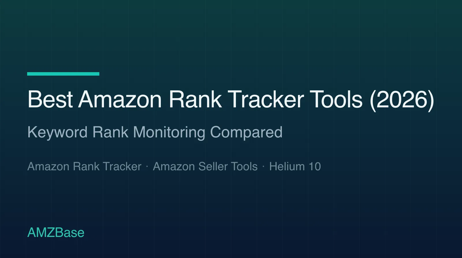 Best Amazon Rank Tracker Tools (2026) title card