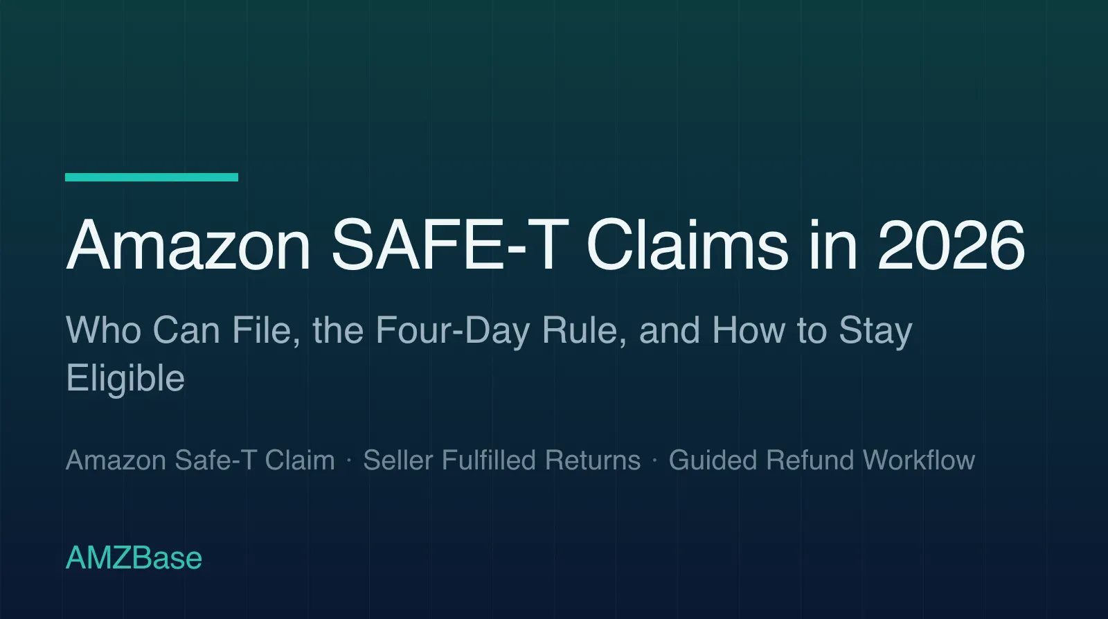 Amazon SAFE-T Claims in 2026 title card