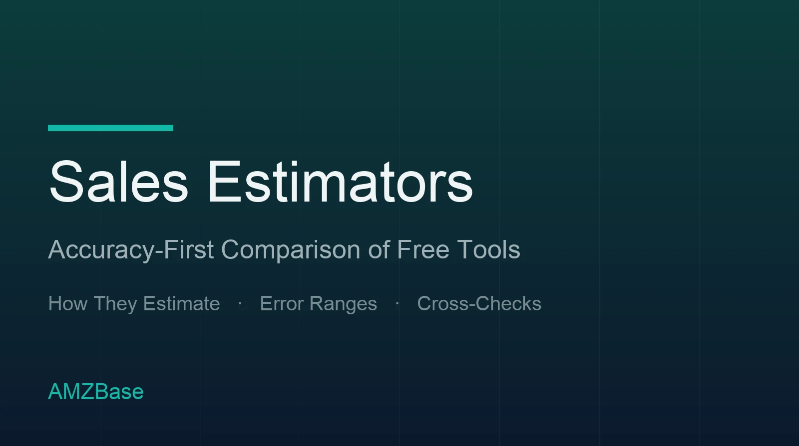 Amazon sales estimator tools compared on how accurate their BSR-based sales estimates are