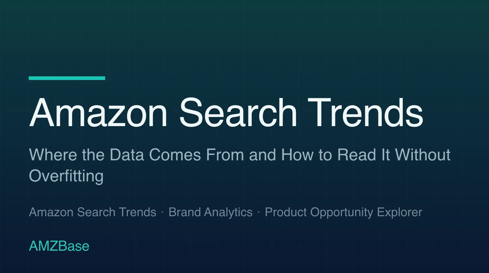 Amazon Search Trends title card