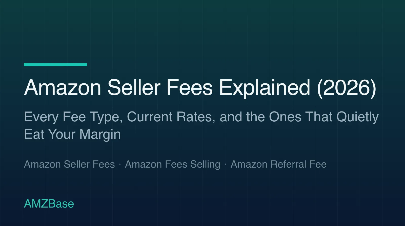 Amazon Seller Fees Explained (2026) title card