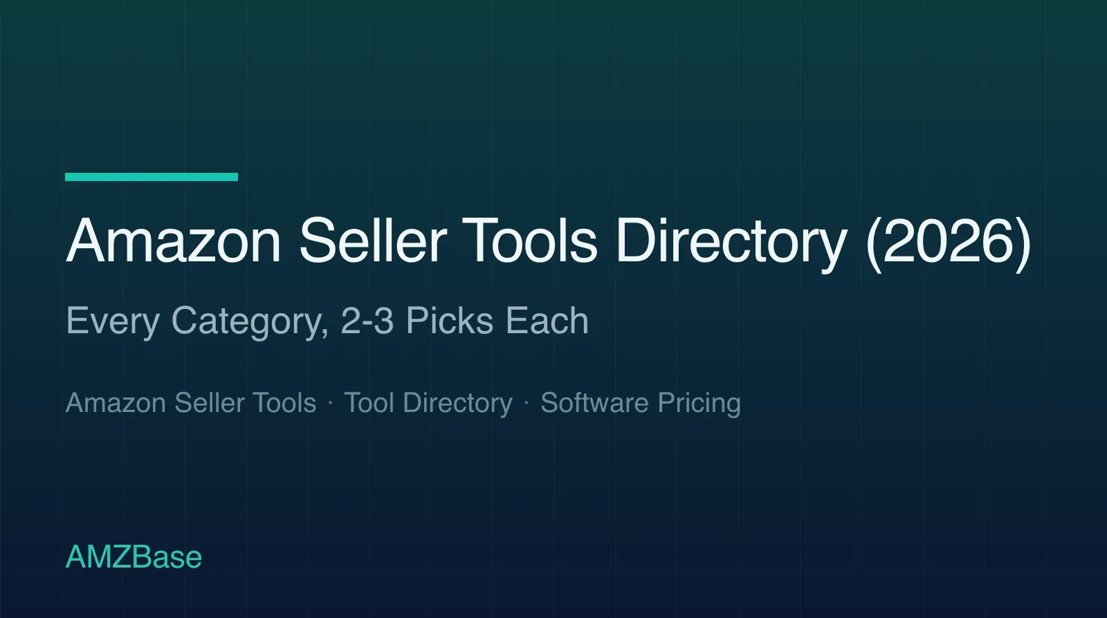 Amazon Seller Tools Directory (2026) title card