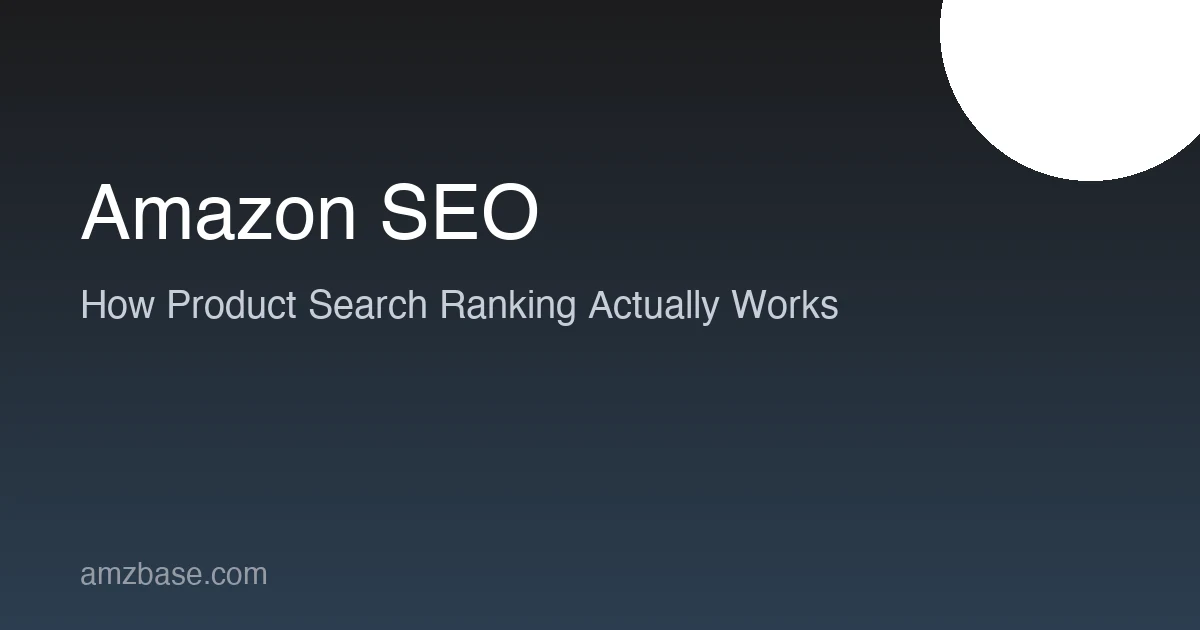 Amazon SEO ranking workflow: keywords, listing, reviews, and advertising