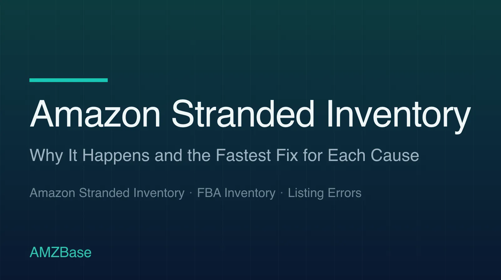 Amazon Stranded Inventory title card