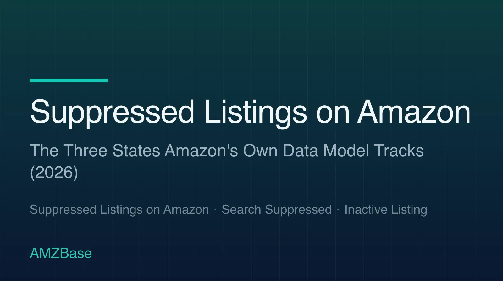 Suppressed Listings on Amazon title card