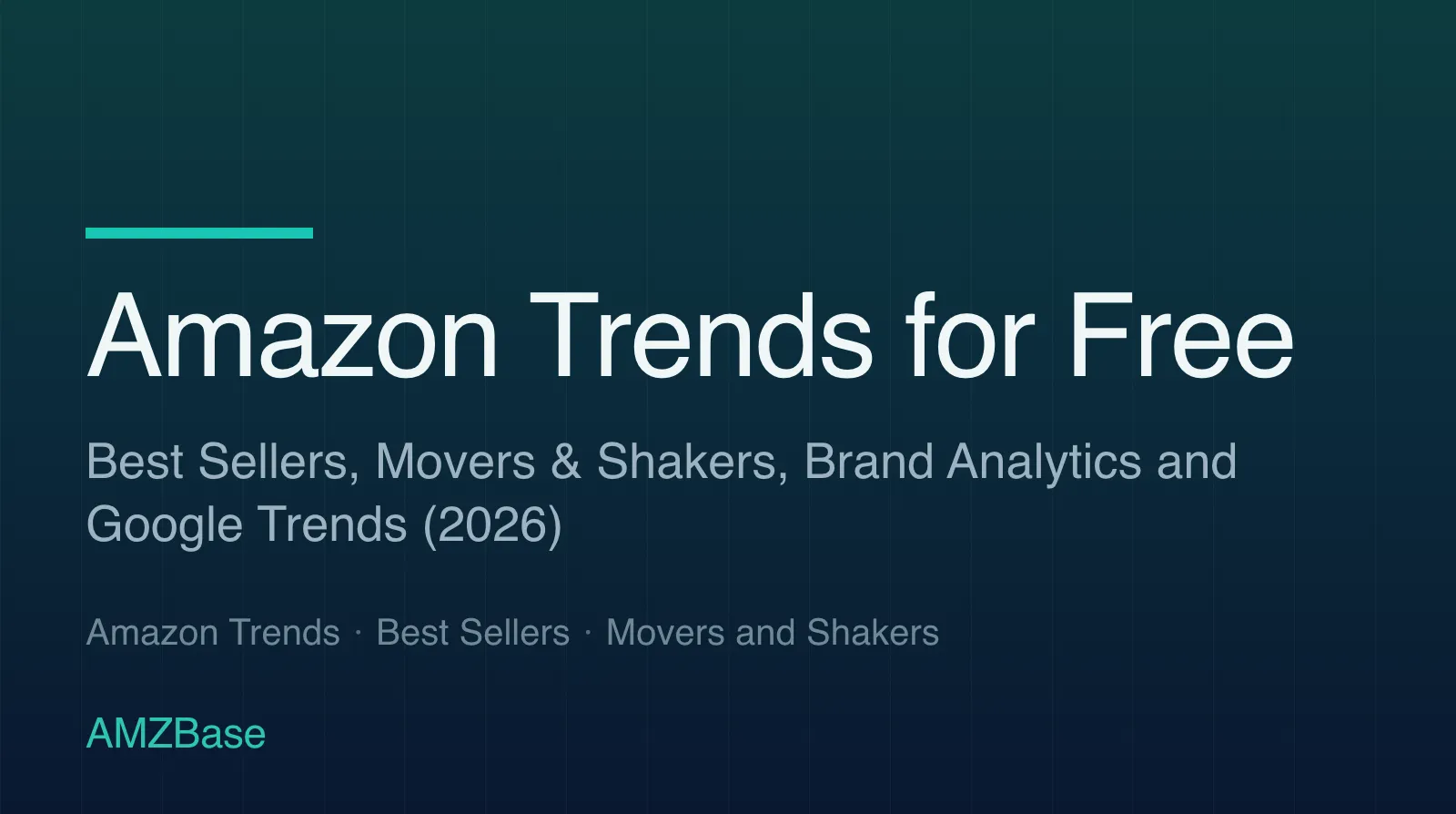 Amazon Trends for Free title card
