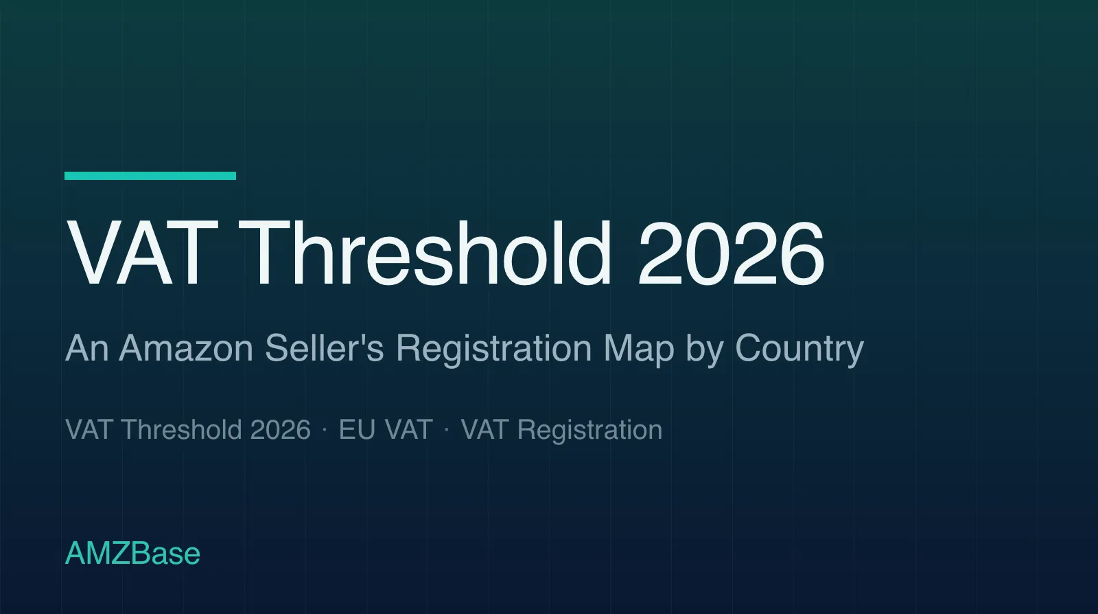 VAT Threshold 2026 title card