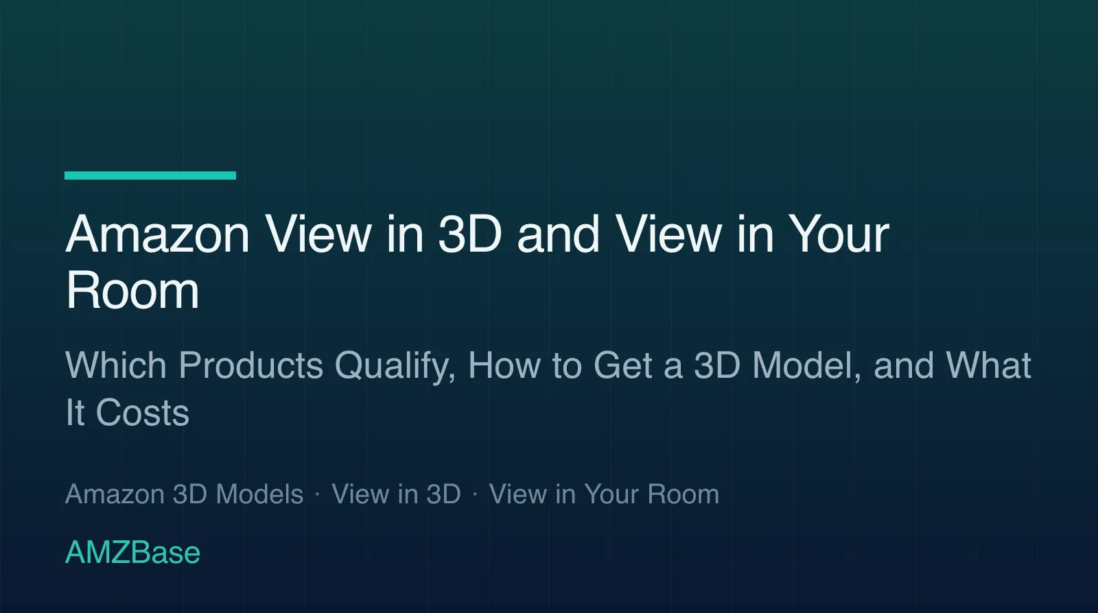 Amazon View in 3D and View in Your Room title card