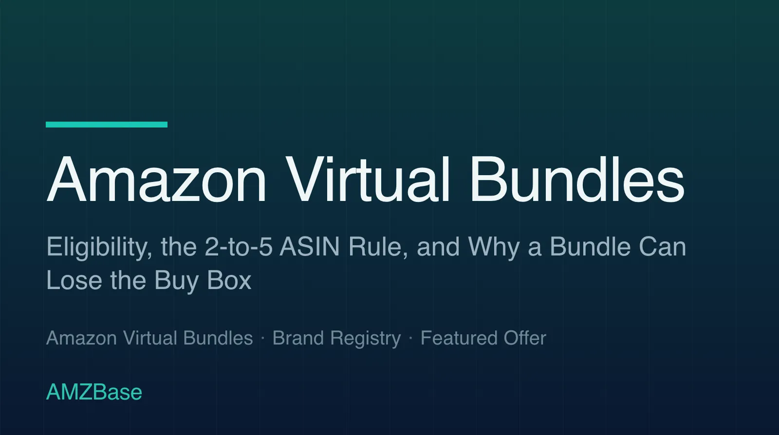 Amazon Virtual Bundles title card