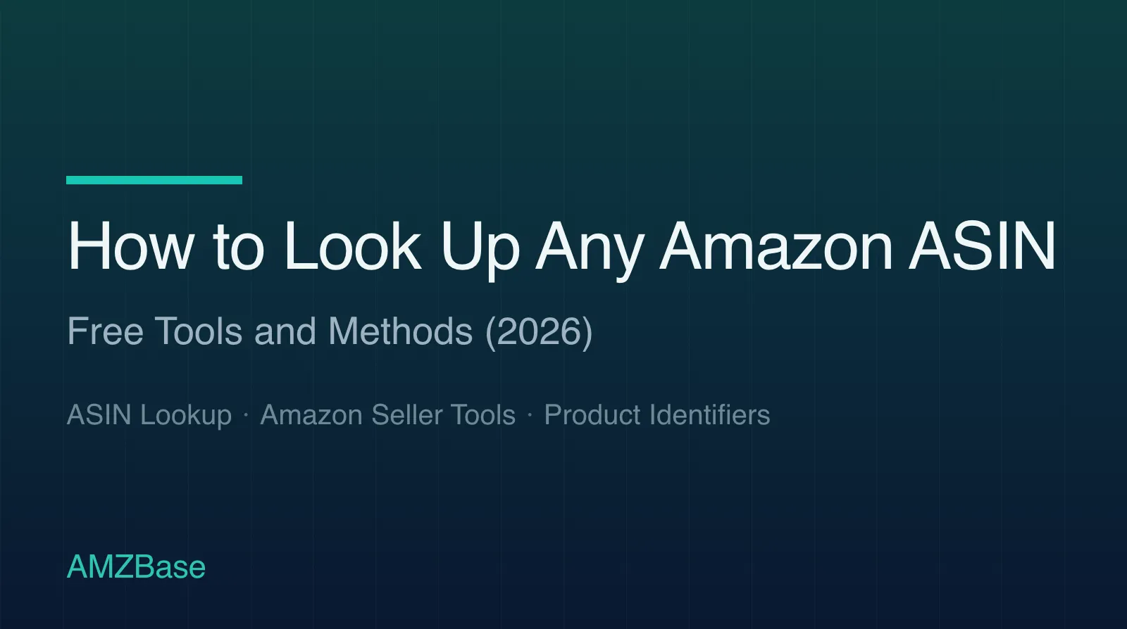 How to Look Up Any Amazon ASIN title card