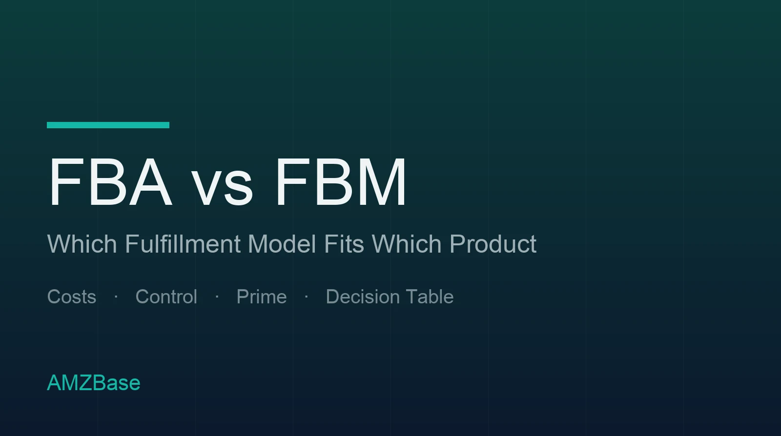FBA vs FBM decision comparison for Amazon sellers