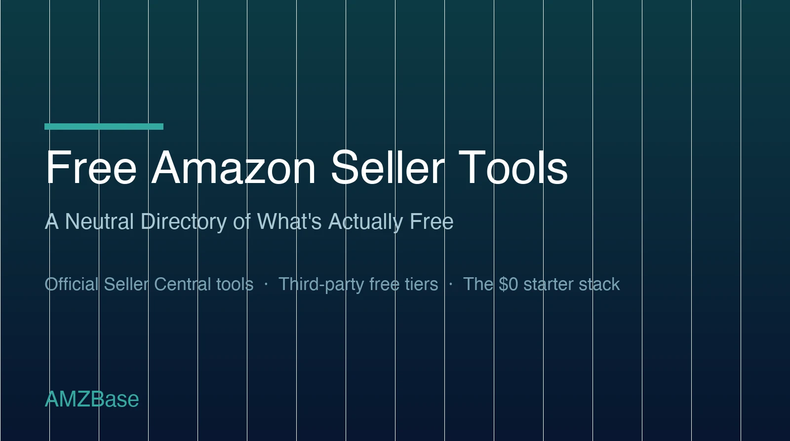 Free Amazon Seller Tools — A Neutral Directory of What's Actually Free