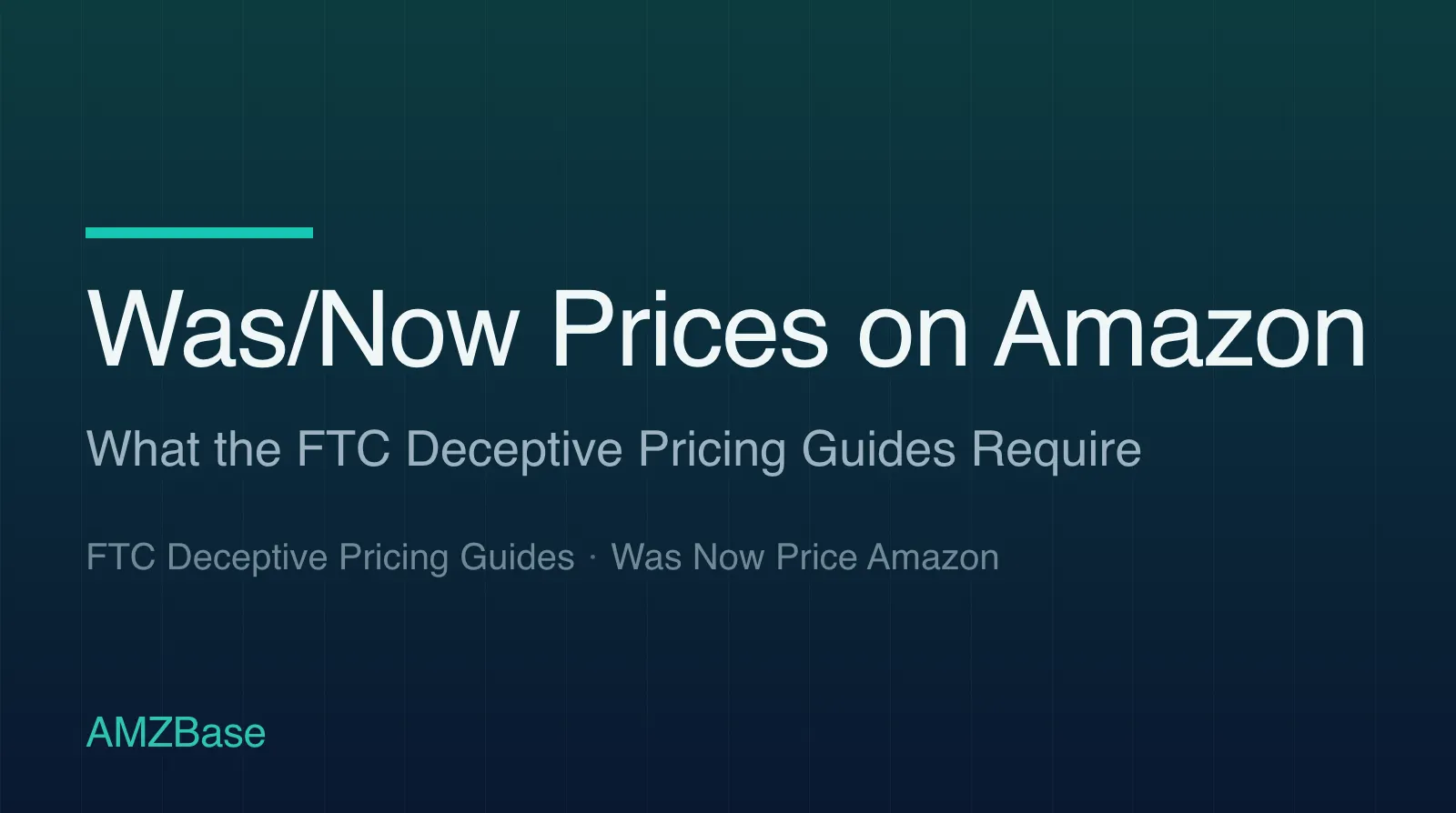 Was/Now Prices on Amazon title card