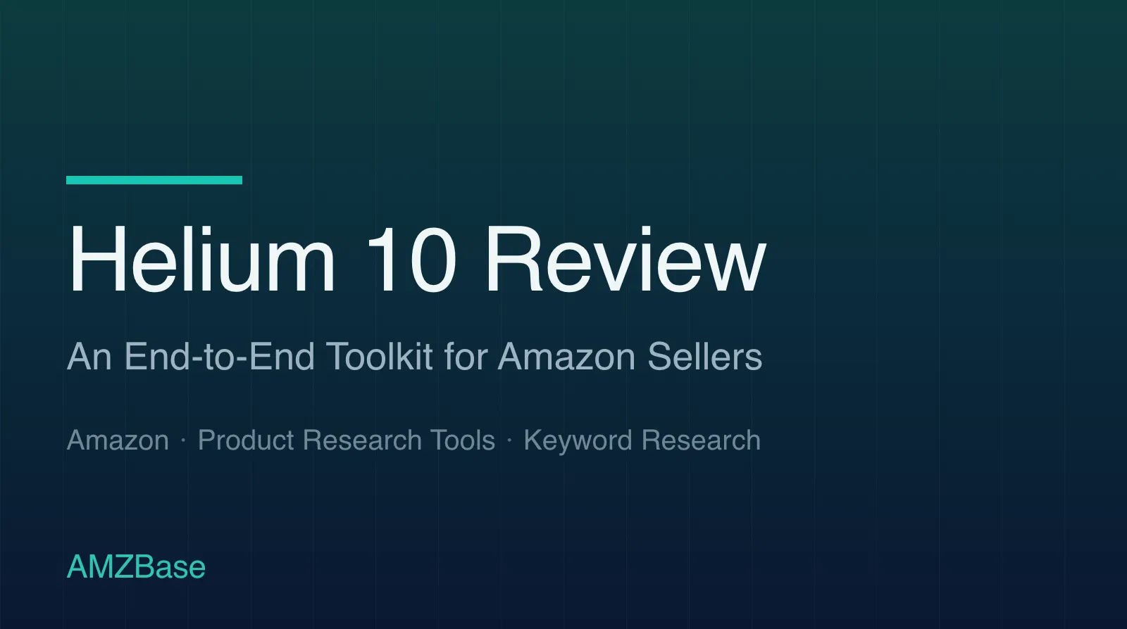 مراجعة Helium 10 — بطاقة العنوان