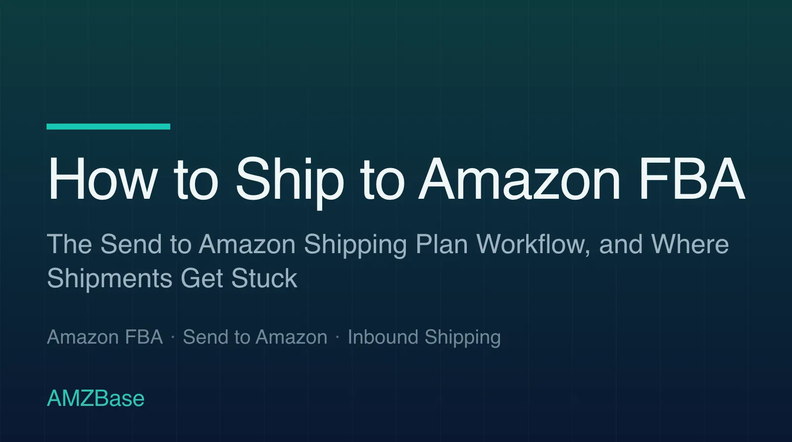 How to Ship to Amazon FBA title card