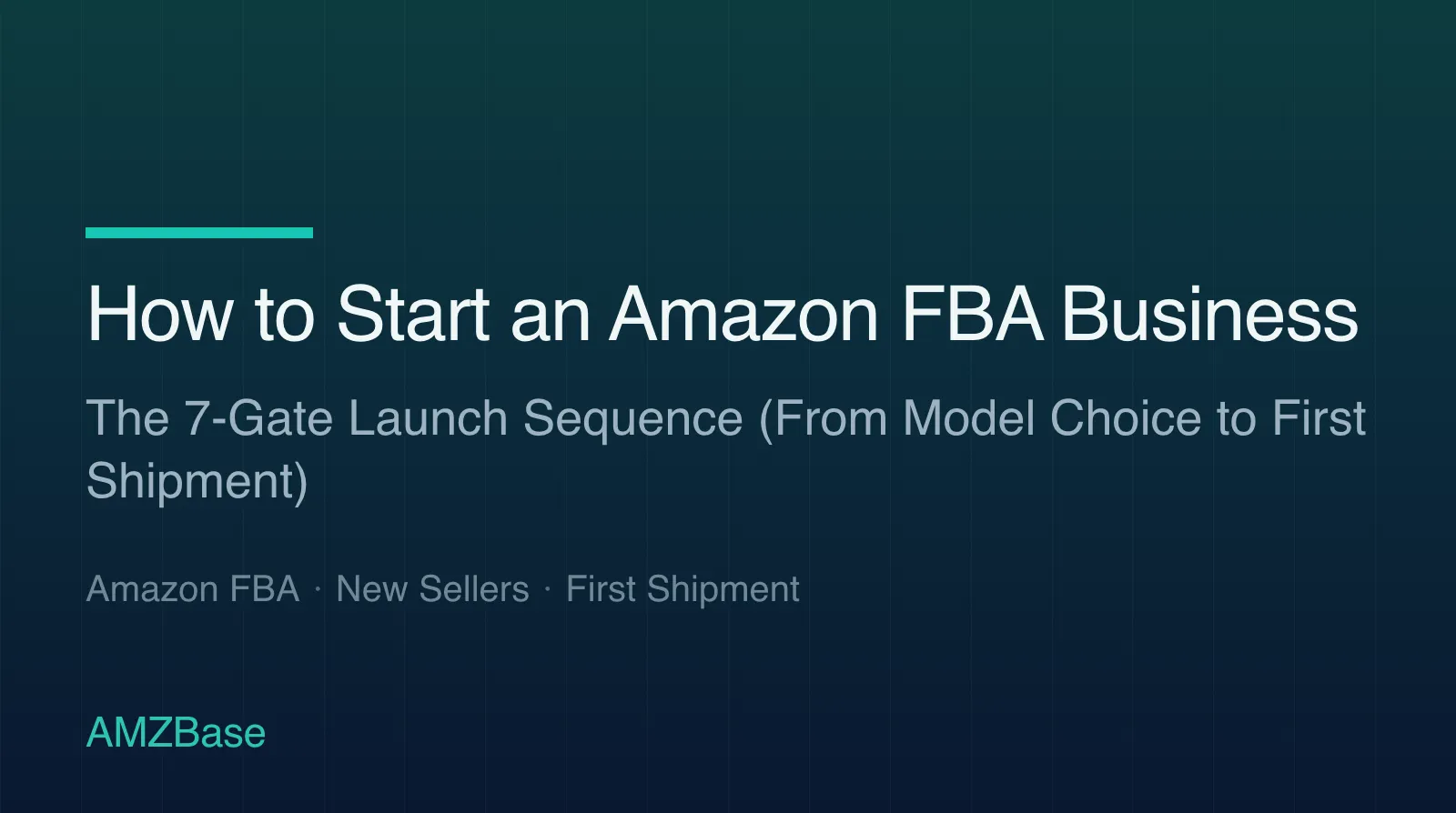 How to Start an Amazon FBA Business title card