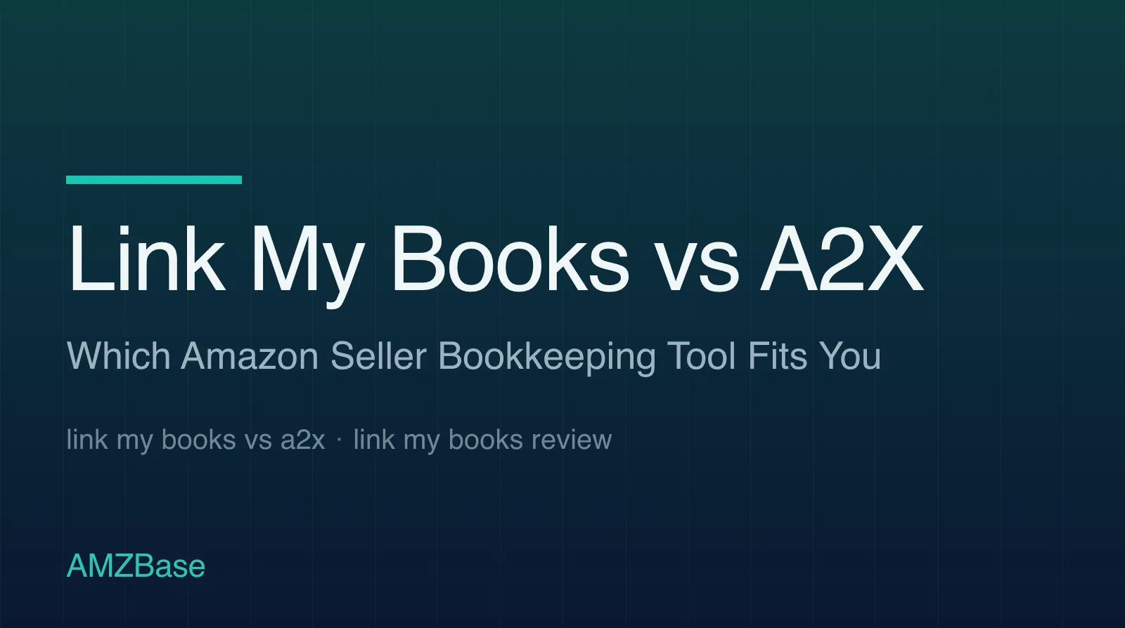 Link My Books vs A2X Amazon bookkeeping comparison