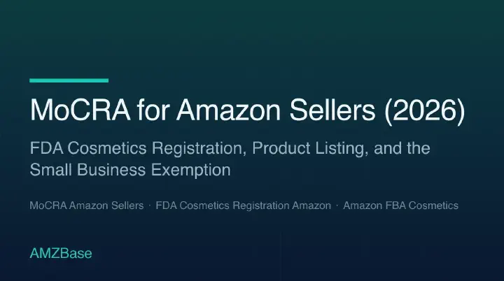 MoCRA for Amazon Sellers (2026) title card