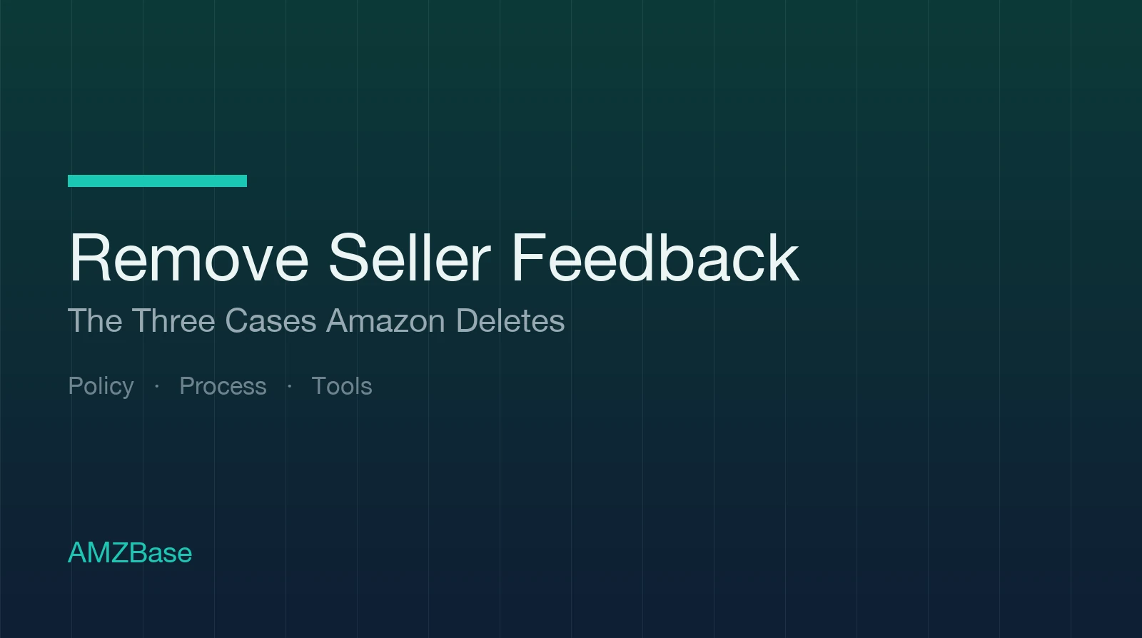 Title card for the guide on removing Amazon seller feedback