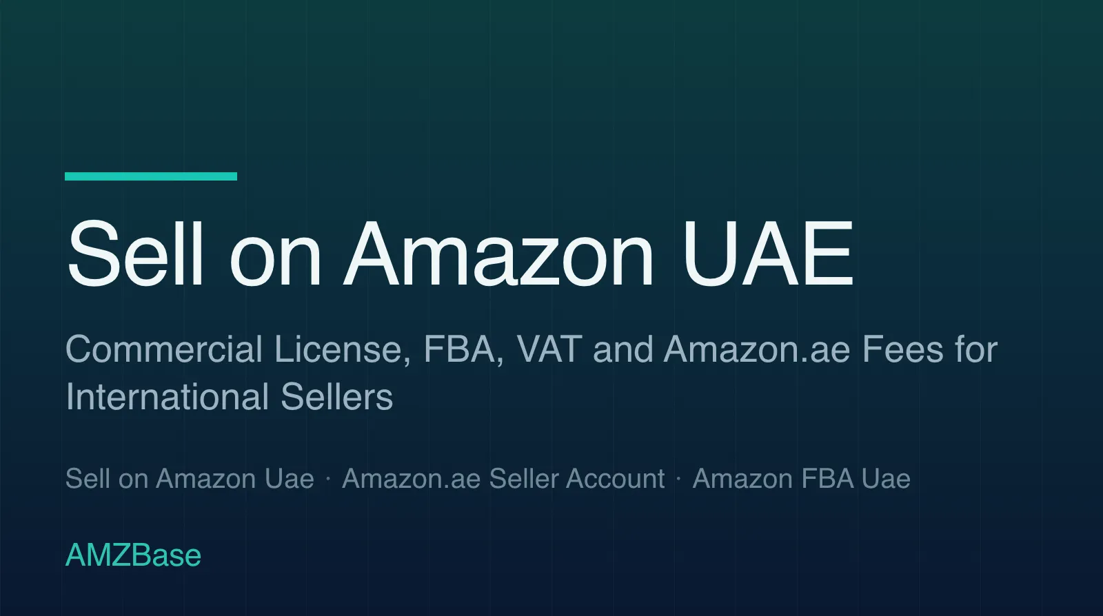 Sell on Amazon UAE title card