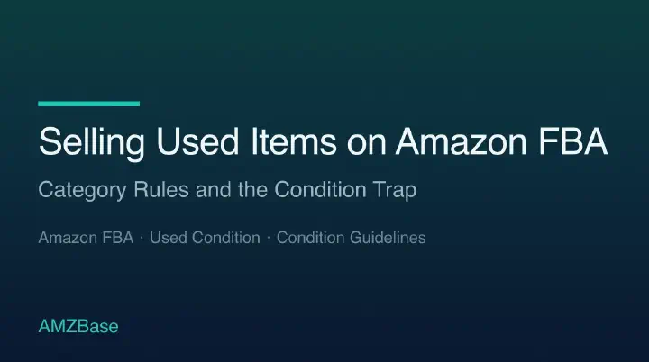 Selling Used Items on Amazon FBA title card