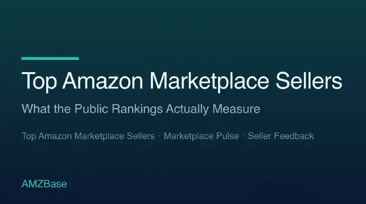 A ranking table of top Amazon marketplace sellers with the revenue column locked