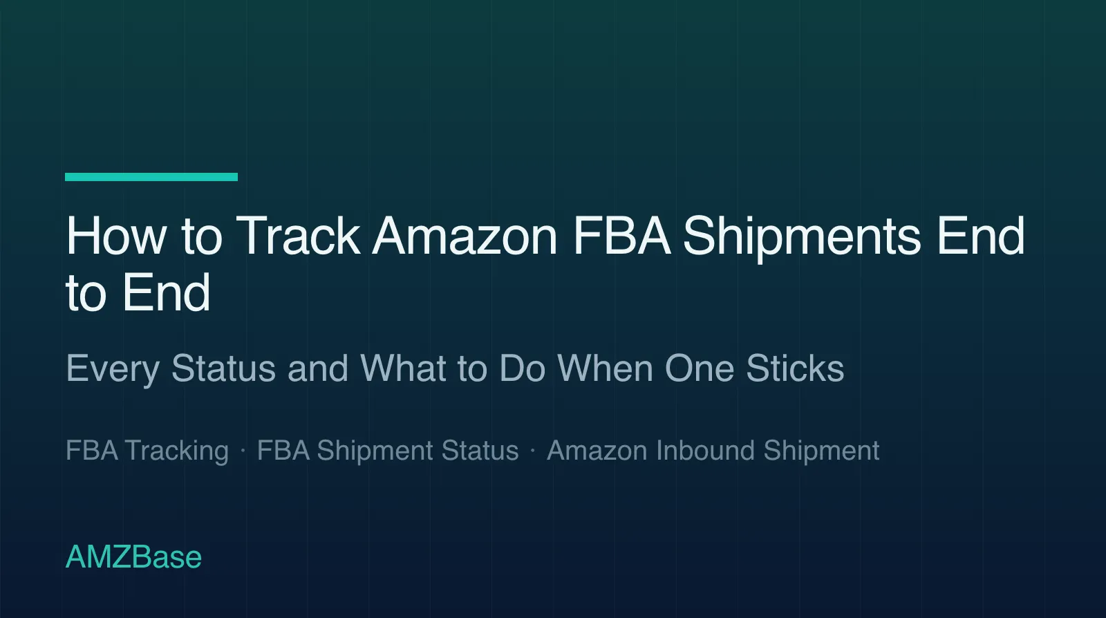 How to Track Amazon FBA Shipments End to End title card