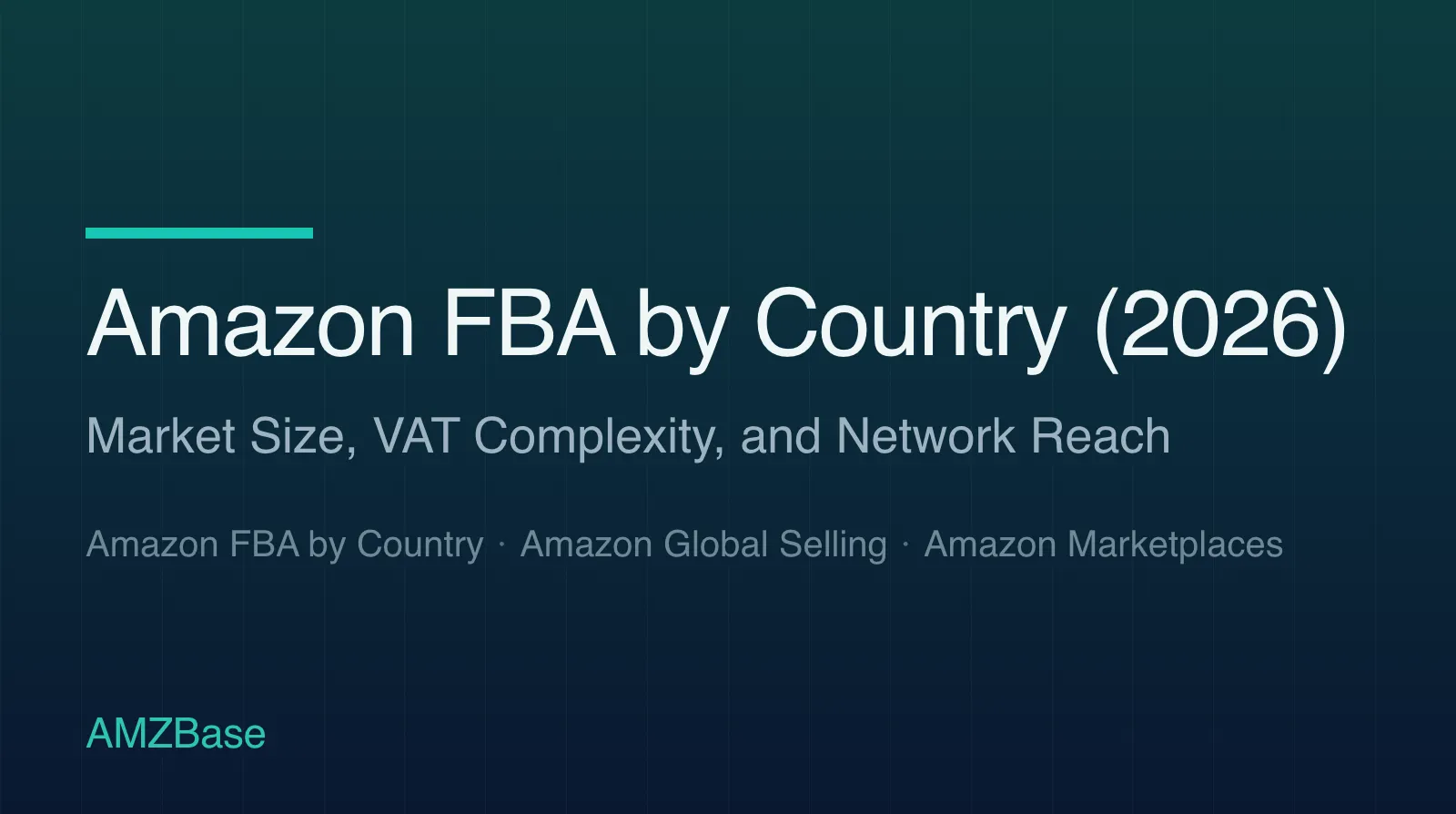 Amazon FBA by Country (2026) title card