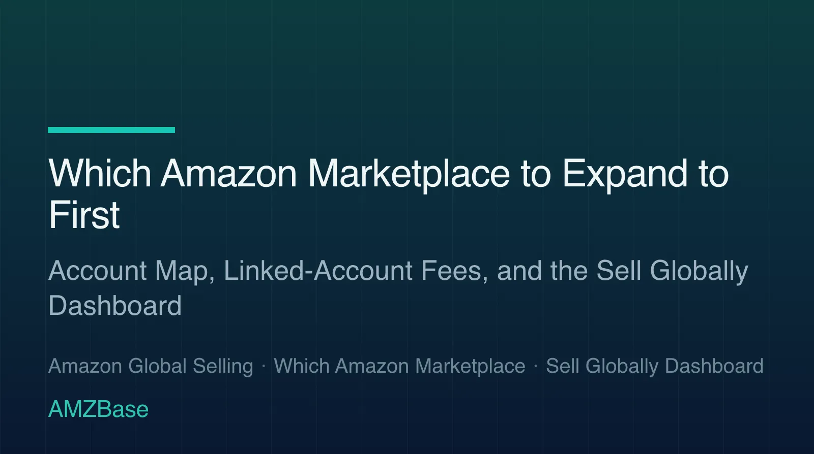 Which Amazon Marketplace to Expand to First title card